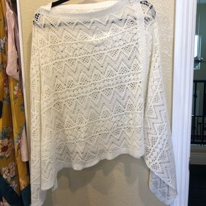 Knit poncho